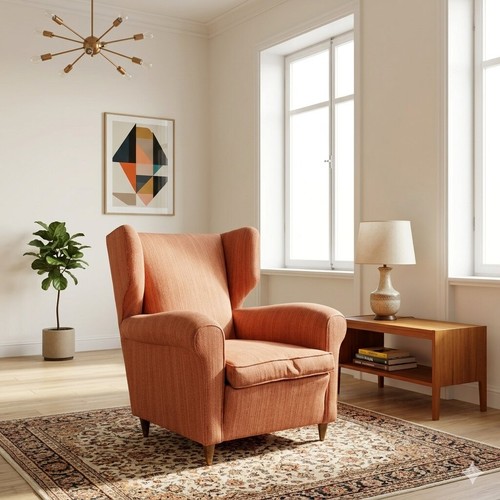 Vintage bergère armchair wood - bergère,