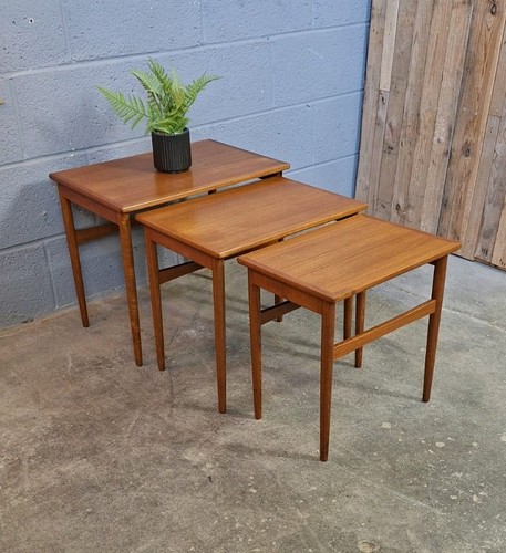 Danish teak nest tables - danish,