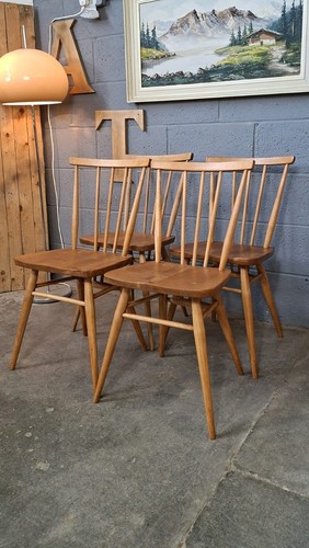 Ercol 391 stickback chairs - chairs, ~