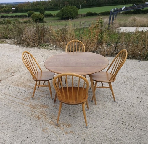 Vintage ercol blonde - drop, leaf