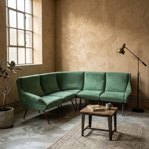 Vintage corner sofa - vintage,