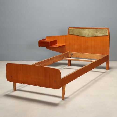 Vintage single bed - bed, teak