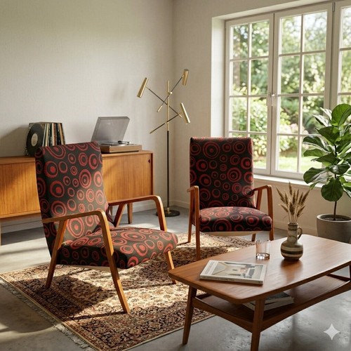 Vintage armchairs beech - vintage,