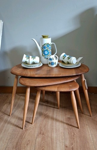 Ercol pebble tables nest - pebble, ~